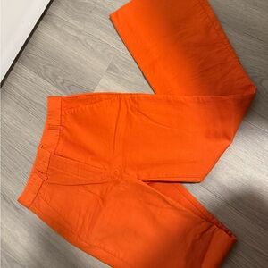 Vintage Massimo Dutti Orange High Waist Flare Leg Trousers